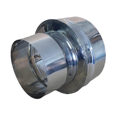 Redukcia / Adaptér dymovodu z jednej steny na dvojstenu, nehrdzavejúca oceľ AISI 304, Ф100-150 - Porovnanie produktov