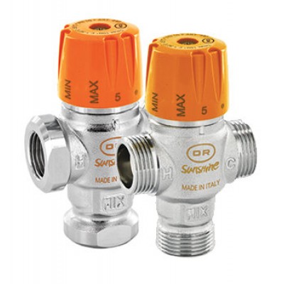 Adjustable thermostatic mixing valve, Solar model - Porovnanie produktov