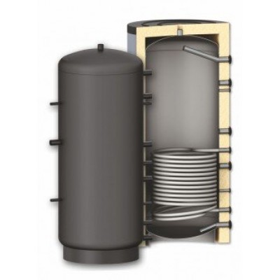 Buffer Tank Sunsystem, Model PR 1500, Capacity 1500L, One heat exchange coil, Industrial Vessel - Akumulačné nádrže