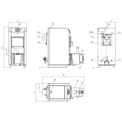 Kotol na pelety BURNiT WBS AC Pellet 50 Active 70 - Pell 70, 65 kW - Kotly na pelety (súpravy)