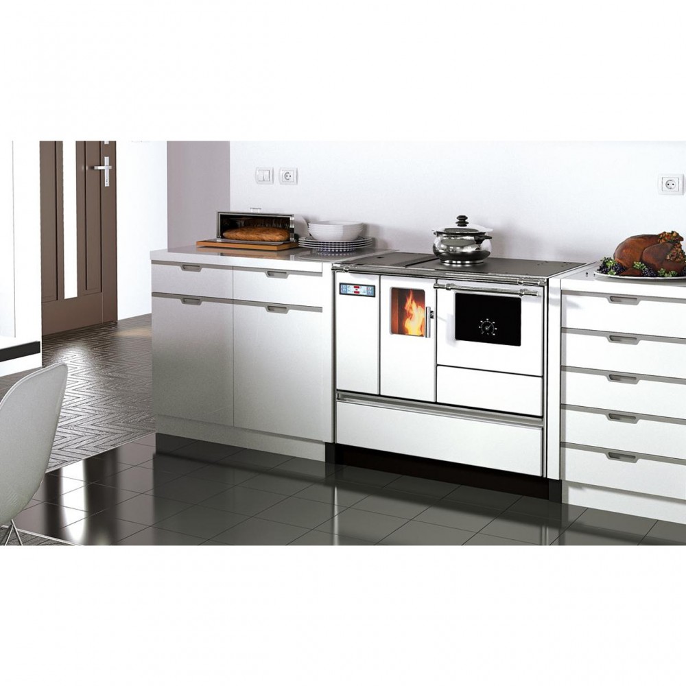 Sporák na pelety Alfa Plam Alfa 90 Pelet, Biela, 8.18 kW | Sporáky na pelety | Pelety |
