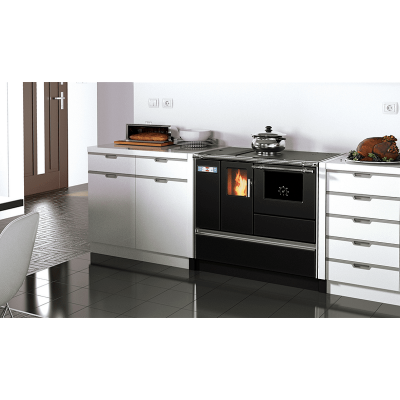 Sporák na pelety Alfa Plam Alfa 90 Pelet, Antracit, 8.18 kW - Sporáky na pelety