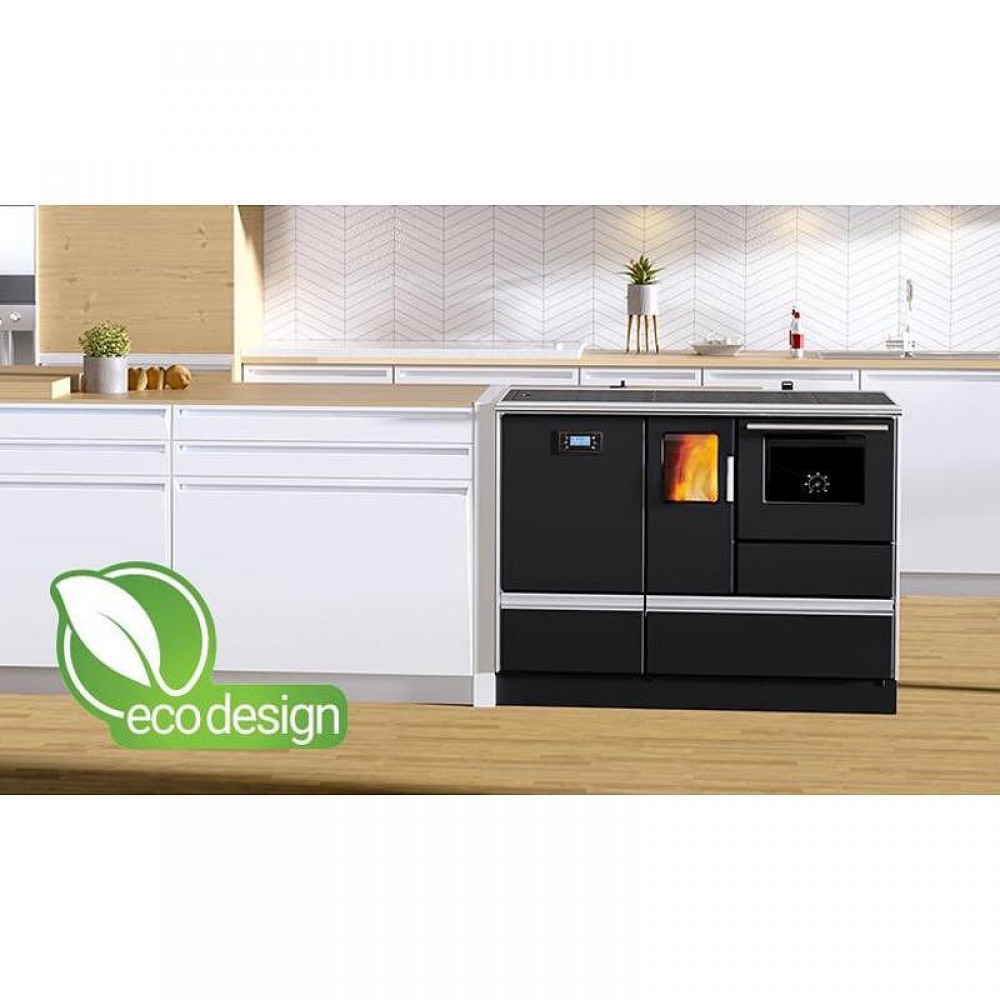 Sporák na pelety s výmenníkom Alfa Plam Alfa Term 20 Pellet, Antracit, 20 kW | Sporáky na pelety | Pelety |