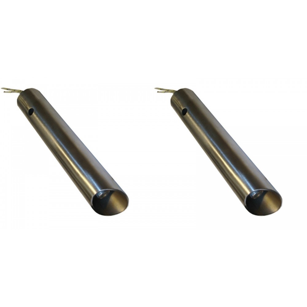 Zapaľovač / rezistor so vzduchovou kanalizačnou trubicou pre horák na pelety Ferroli, Anselmo Cola a iné, celková dĺžka 130mm, 350W - x2