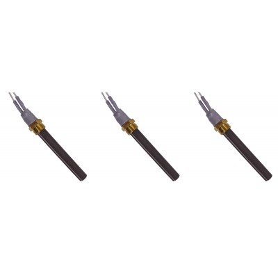 Keramické Zapaľovač / rezistor pre peletové kachle BURNiT, Deville a iné, celková dĺžka 94mm, 300W - x3 - Diely pre peletové kachle