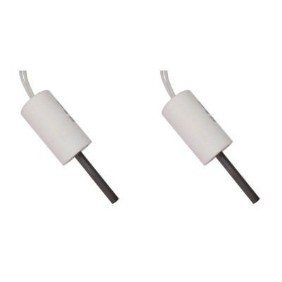 Nízkonapäťové Zapaľovač / rezistor pre peletové kachle ComfortBilt, Edilkamin, celková dĺžka 66mm, 90 - 100W až 24V AC - x2 - Zapaľovače / rezistory pre peletové kachle