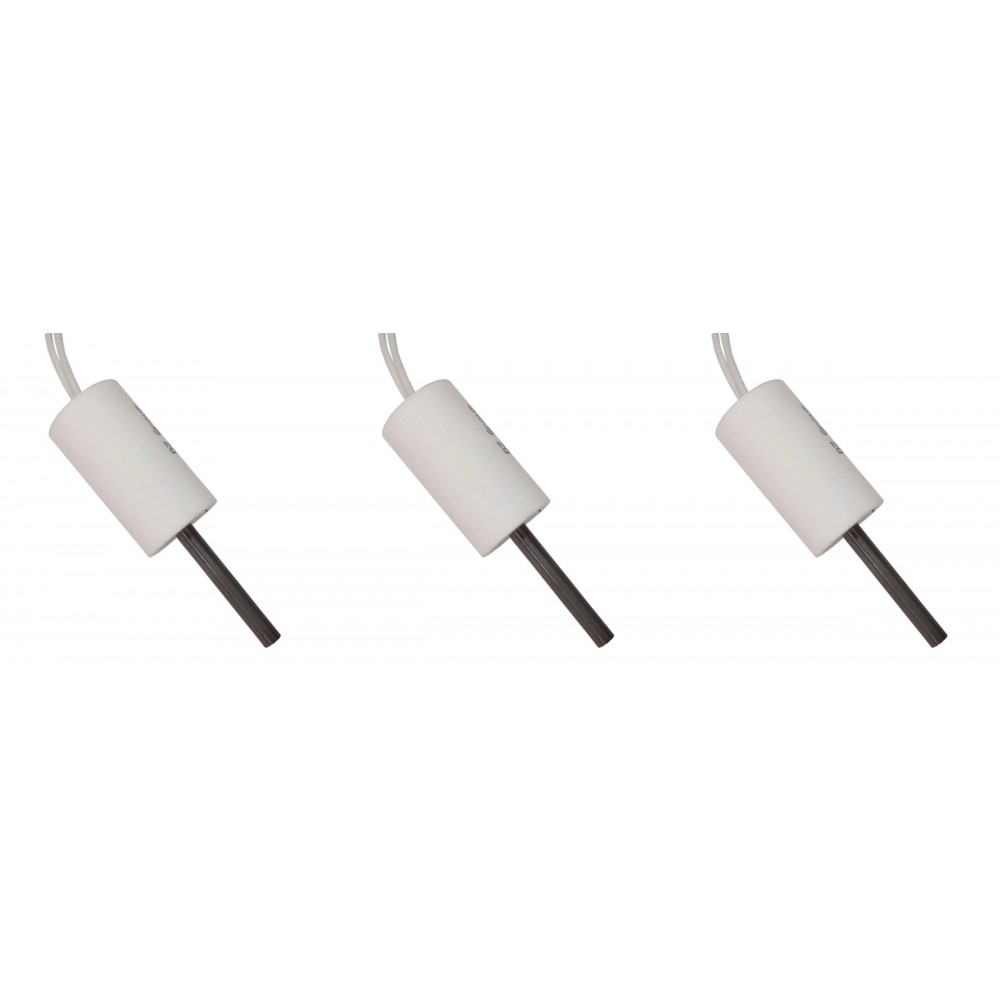 Nízkonapäťové Zapaľovač / rezistor pre peletové kachle ComfortBilt, Edilkamin, celková dĺžka 66mm, 90 - 100W až 24V AC - x3 | Zapaľovače / rezistory pre peletové kachle | Diely pre peletové kachle |