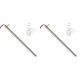 Zapaľovač / rezistor pre peletové kachle Edilkamin a iné, celková dĺžka 280mm, 470W - x2 | Zapaľovače / rezistory pre peletové kachle | Diely pre peletové kachle |