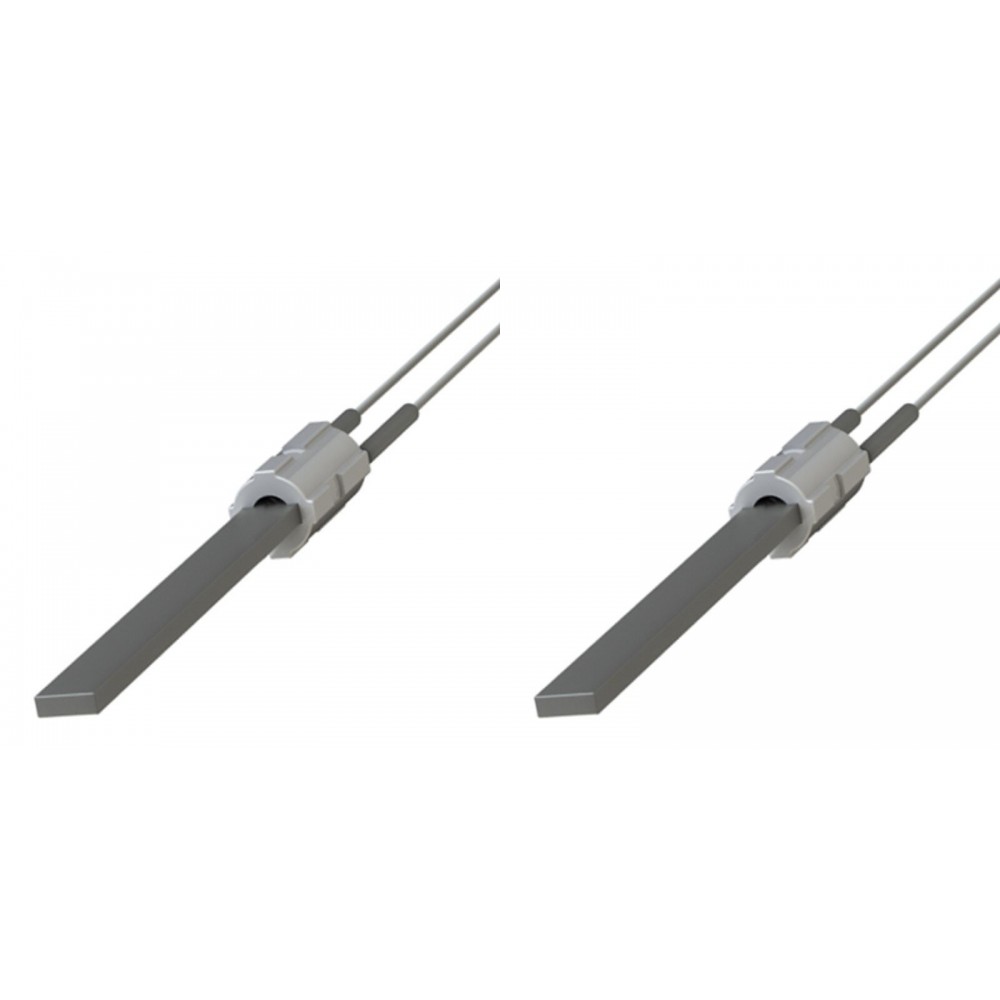 Zapaľovač / rezistor s čiernym kremenným kryštálom pre peletové kachle Eco Spar, BURNiT, Palazzetti, Ravelli, MCZ, celková dĺžka 122mm, 300W - x2 | Zapaľovače / rezistory pre peletové kachle | Diely pre peletové kachle |