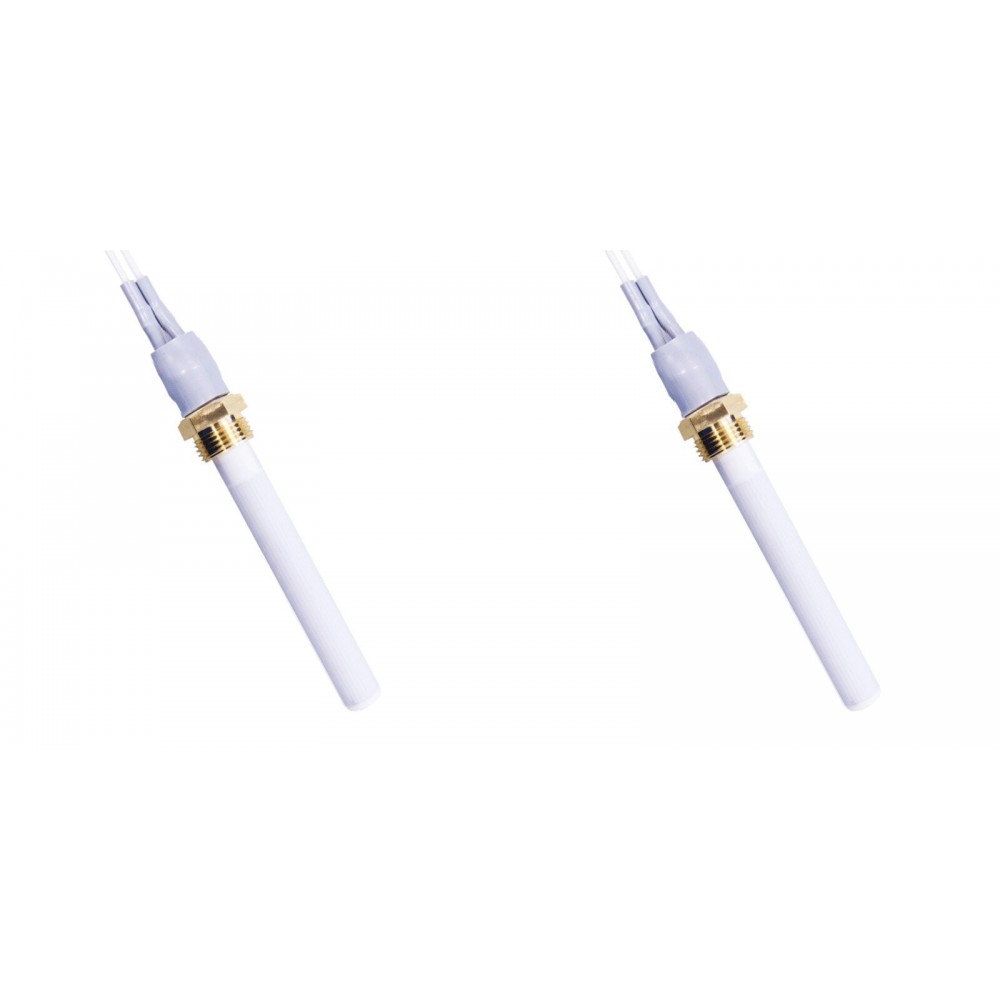 Keramické Zapaľovač / rezistor pre peletové kachle Eco Spar, BURNiT, Warmflow, Adler, AMG, Ecoteck, celková dĺžka 88mm, 250W - x2