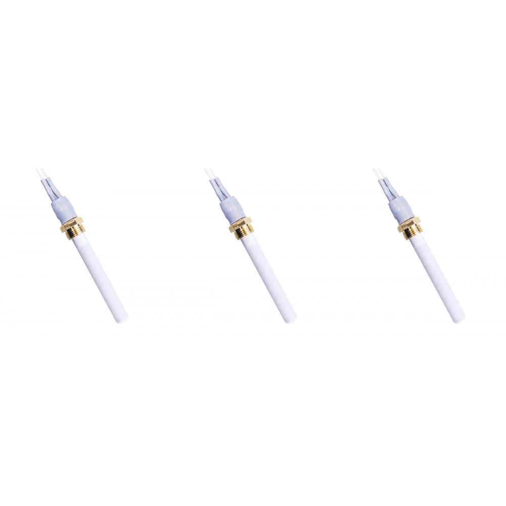 Keramické Zapaľovač / rezistor pre peletové kachle Eco Spar, BURNiT, Warmflow, Adler, AMG, Ecoteck, celková dĺžka 88mm, 250W - x3