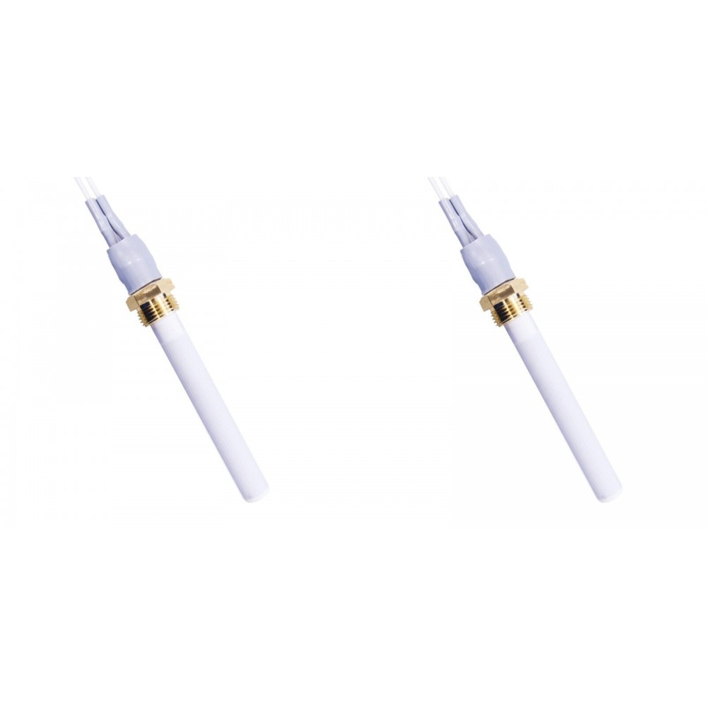 Keramické Zapaľovač / rezistor pre peletové kachle Eco Spar, BURNiT, Warmflow, Adler, AMG, Ecoteck, celková dĺžka 88mm, 250W - x2