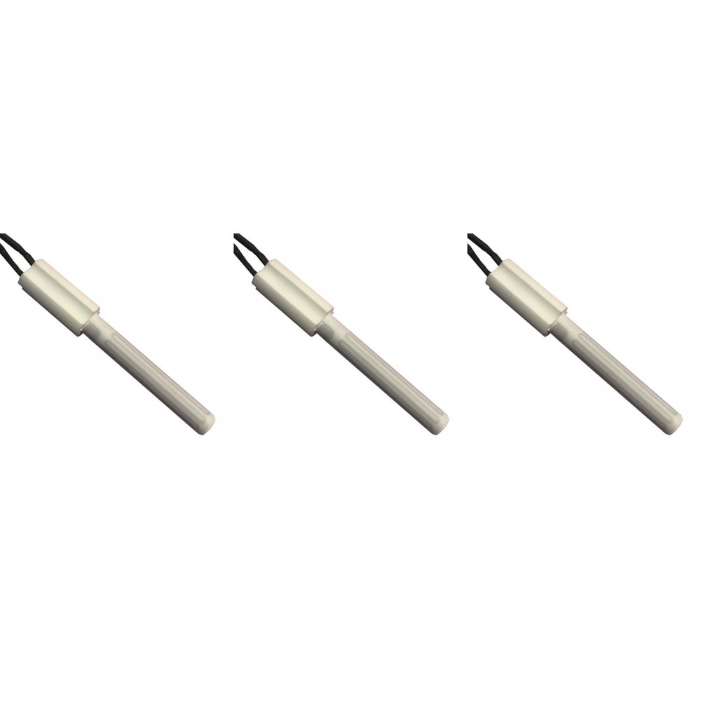 Zapaľovač / rezistor teleso pre peletové kachle Eco Spar, BURNiT, Ashley, Adler, AMG, Piazzetta, celková dĺžka 102mm, 250W - x3