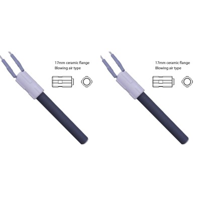 Keramické Zapaľovač / rezistor pre peletové kachle BURNiT, Palazzetti a iné, celková dĺžka 113mm, 260W - x2 - Diely pre peletové kachle