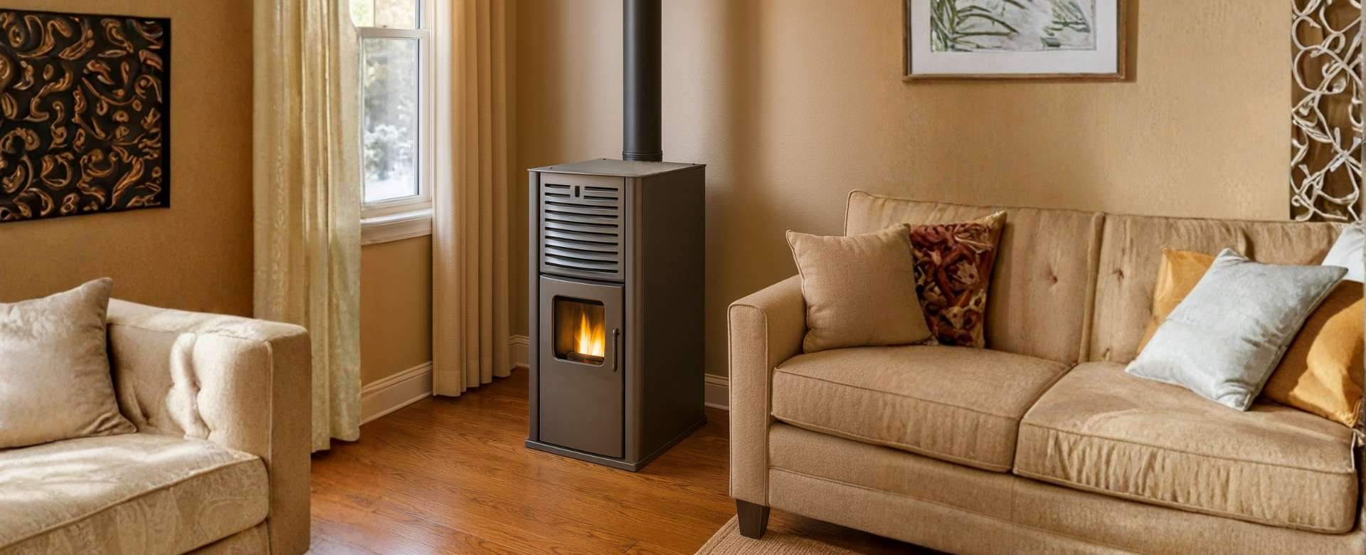 Peletový krb s vodným plášťom